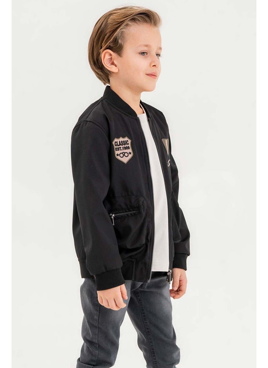 Gold Class Kidswear Balloon Pocket Waterproof Zippered Lined Boy Jacket  - Image 4