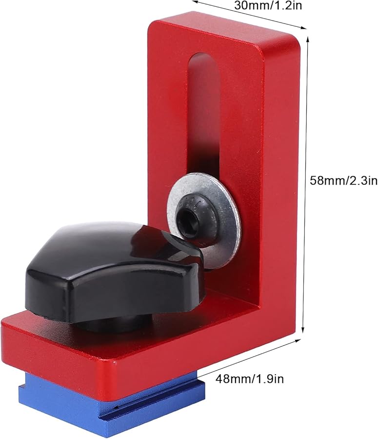 30 Track Stop T Track Aluminum Router Fence Jig for Woodworking Workbench Table - Image 5