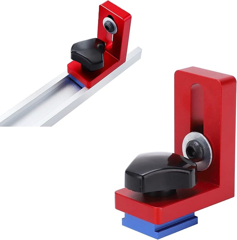 30 Track Stop T Track Aluminum Router Fence Jig for Woodworking Workbench Table - Image 3