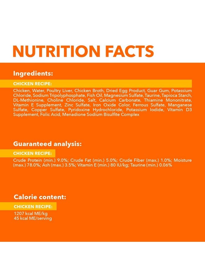 إيامز طعام القطط الرطب الصحي Perfect Portions مع وصفة الدجاج، صينية سهلة التقشير، عبوة من 24 قطعة (إجمالي 48 وجبة) - Image 4