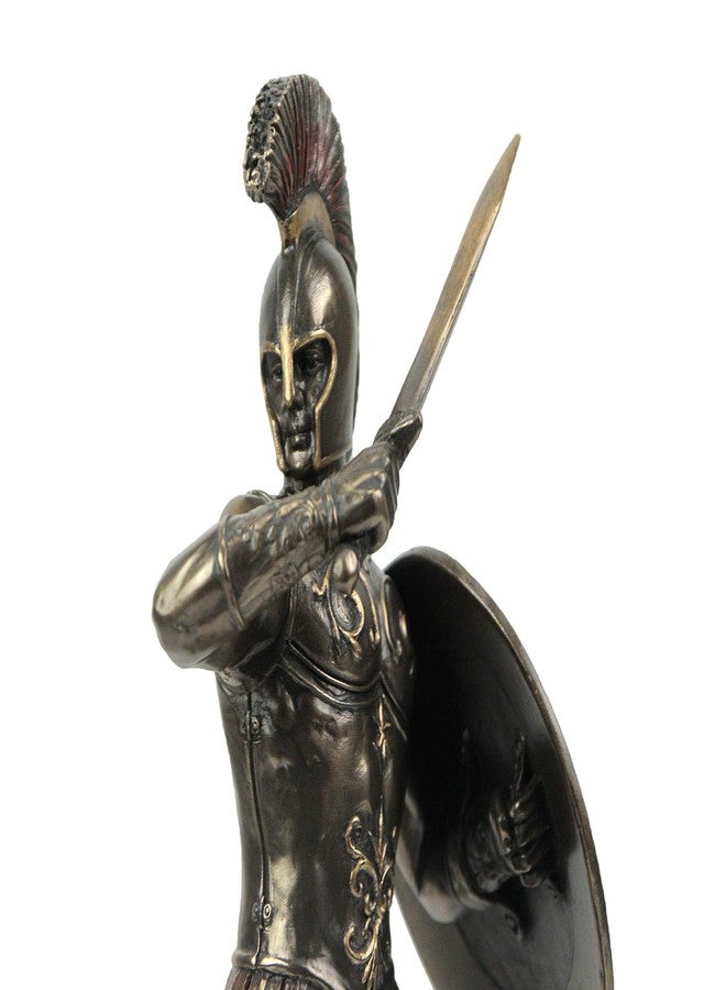 Veronese Design 9 1/4 Inch Greek Hero Hector of Troy Battle Stance Cold Cast Resin Bronze Finish Statue Home Decor - Image 4