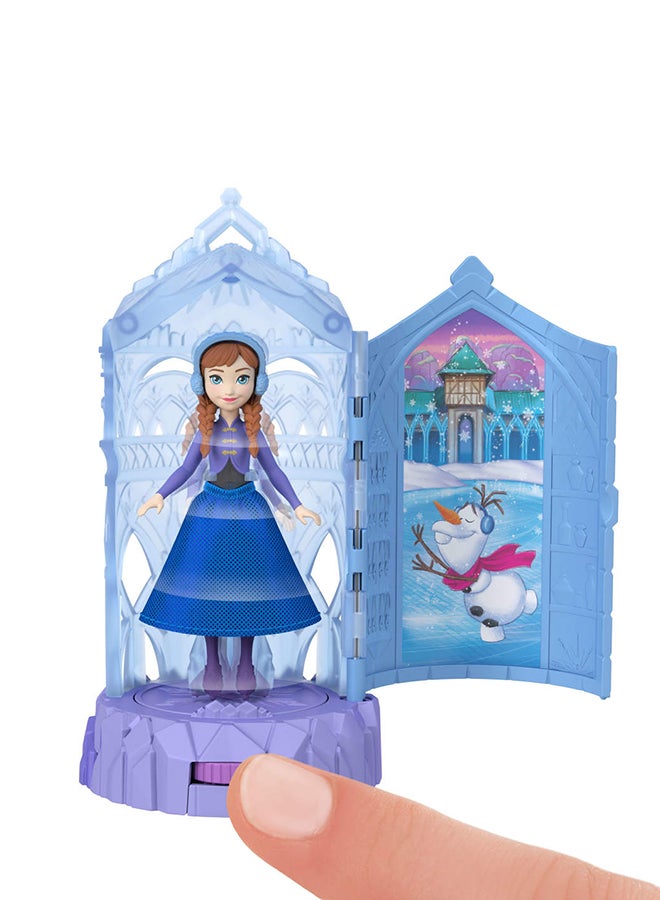 Disney FROZEN Frozen Surprise Small Dolls & Mini Castle Playsets with Spinning Doll Reveal, Ice Castle Spin Surprise from Movies (Styles May Vary) - Image 2
