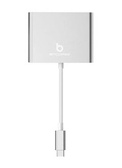 Bitcorez Type C 3 in 1 Multiport Adapter 4K UHD Connects 3 Devices Type C HDMI USB 3.0  - Image 4