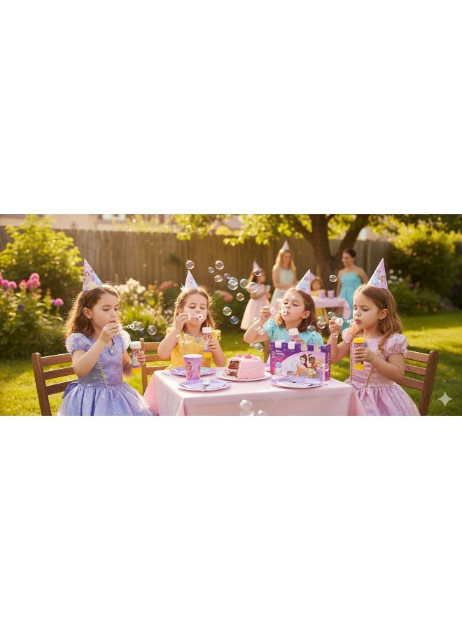 Ciao Princess Soap Bubbles 55ml – Set of 4 Bubble Bottles with Wand, Fun Outdoor Play for Kids, Licensed Disney Princess Design, Ideal for Birthday Parties & Return Gifts - Image 3