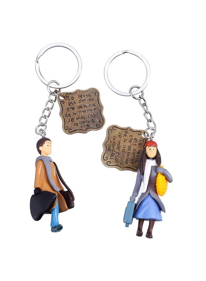 هاوتوكو 100 قطعة حلقات سلسلة مفاتيح مع سلسلة، حلقات قفز مفتوحة ودبابيس عين لولبية لصنع المجوهرات والحرف اليدوية (1 بوصة/25 مم) - Image 4