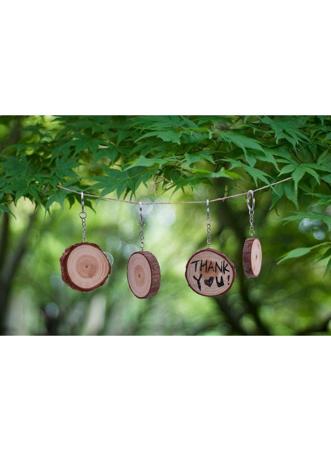 هاوتوكو 100 قطعة حلقات سلسلة مفاتيح مع سلسلة، حلقات قفز مفتوحة ودبابيس عين لولبية لصنع المجوهرات والحرف اليدوية (1 بوصة/25 مم) - Image 5