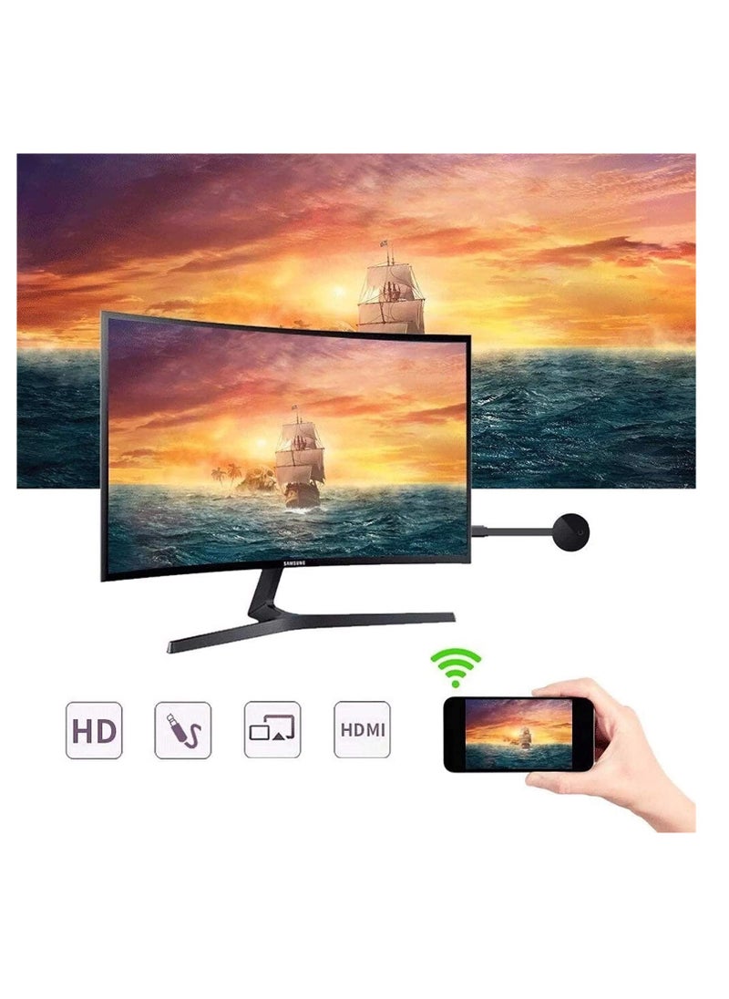 Generic - 4K Wireless WiFi Display Screen Compatible with All Android iOS Windows Devices | HDMI Cast Dongle for LED TV for Miracast - Image 1