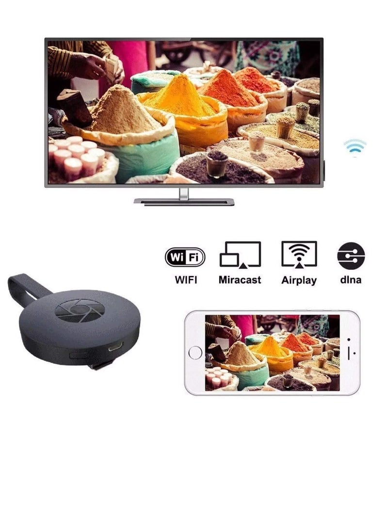 Generic - 4K Wireless WiFi Display Screen Compatible with All Android iOS Windows Devices | HDMI Cast Dongle for LED TV for Miracast - Image 1
