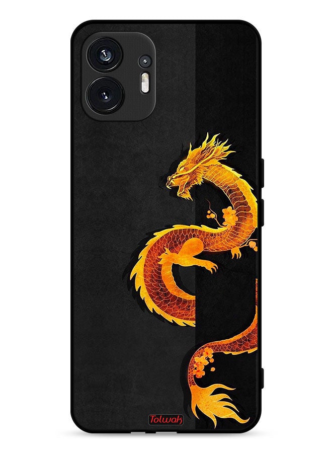 Tolwak Nothing Phone (2) 5G Protective Case Cover Dragon Art - Image 1