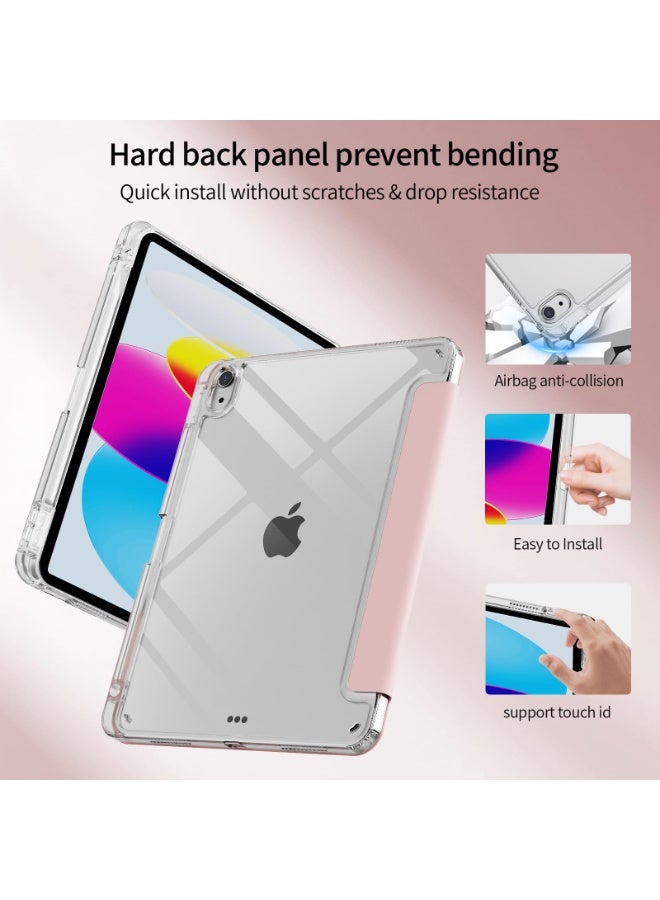 LR Nexus Y-Shaped Case for iPad (A16) 11th/10th Generation 11 Inch/10.9 Inch (2025/2022) with Pencil Holder, Shockproof Lightweight Cover Supports Multi-Angle Stand, Pink - Image 5