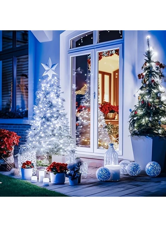 أضواء خرافية LED بيضاء دافئة تعمل بالبطارية مع لمسات حمراء، بطول 1 متر، لون أبيض. - Image 5