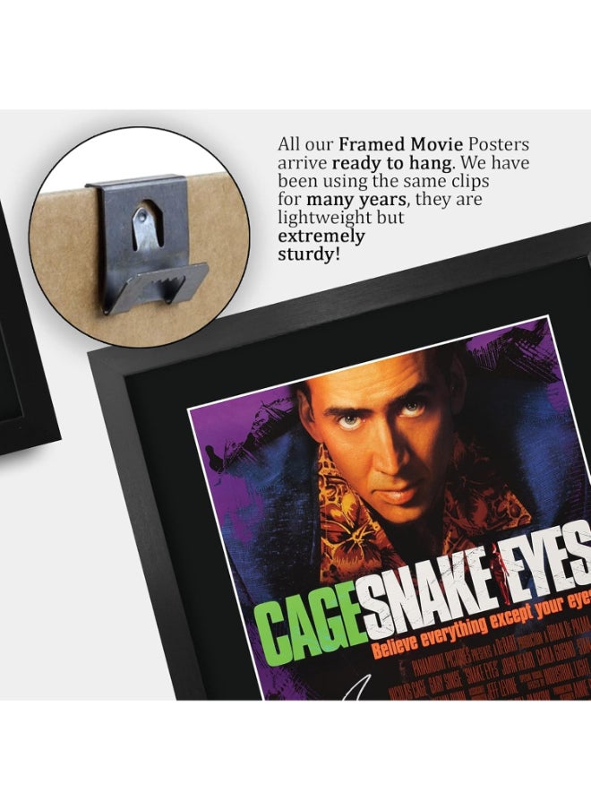 HWC Trading HWC Trading Snake Eyes Movie Poster Nicholas Cage Signed 16 x 12 inch Framed Gift Printed Autograph Film Print Photo Picture Display - 16" x 12" Framed  - Image 5
