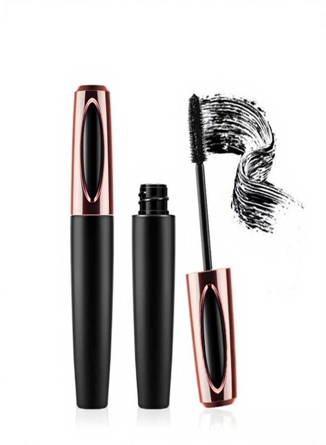 Vibely 4D Silk Fiber Eyelash Mascara Long-lasting Extension Makeup Kit Black Natural Waterproof Eye Lashes - Image 1