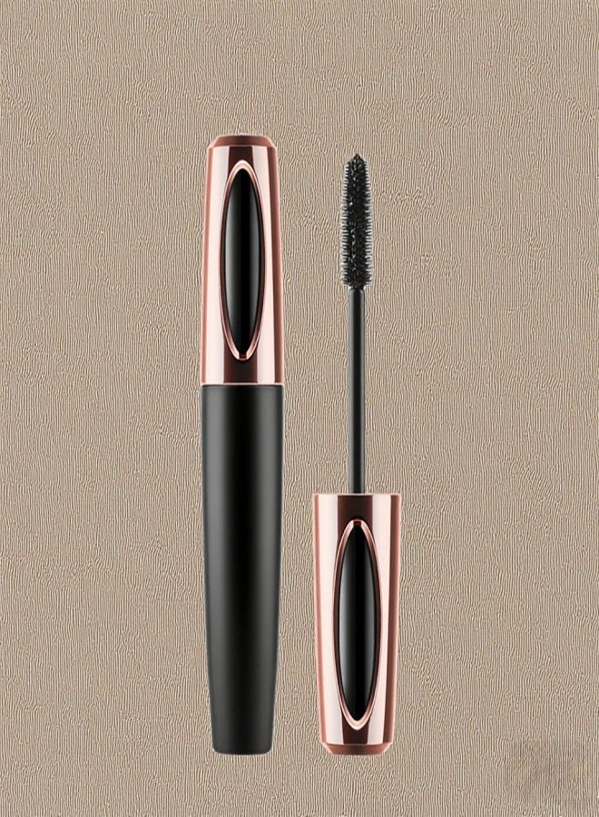 Vibely 4D Silk Fiber Eyelash Mascara Long-lasting Extension Makeup Kit Black Natural Waterproof Eye Lashes - Image 3
