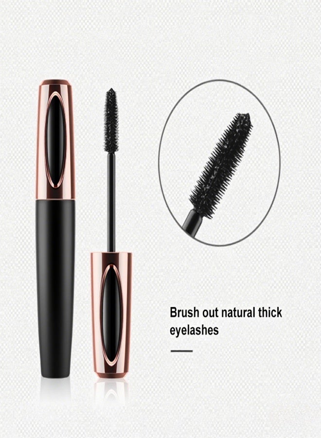Vibely 4D Silk Fiber Eyelash Mascara Long-lasting Extension Makeup Kit Black Natural Waterproof Eye Lashes - Image 5