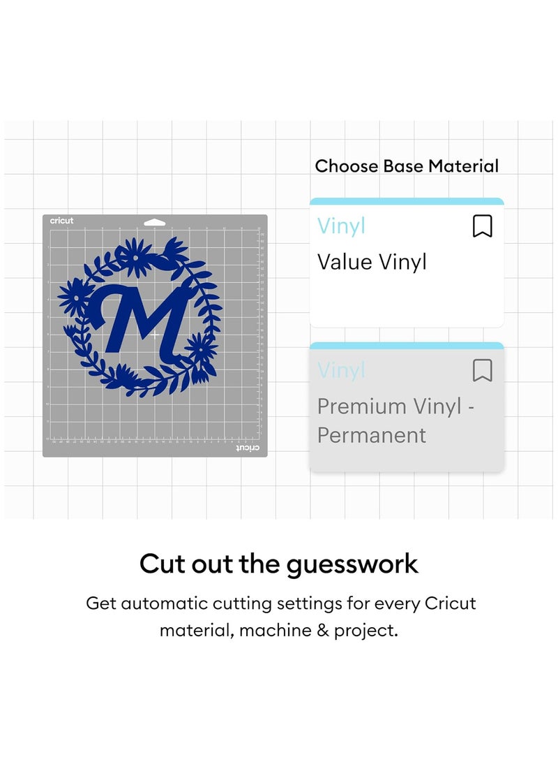 Cricut Value Permanent Vinyl - 50ft Rainbow Sampler, 12in x 12in Sheets (50 Count) - Image 4