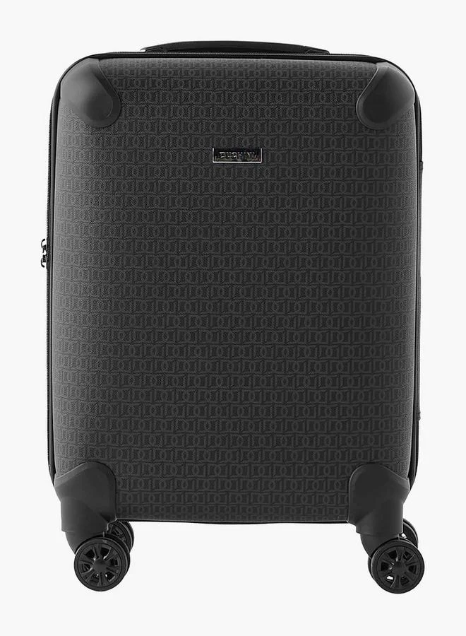 DUCHINI Monogram Print Hardcase Trolley Bag with Retractable Handle