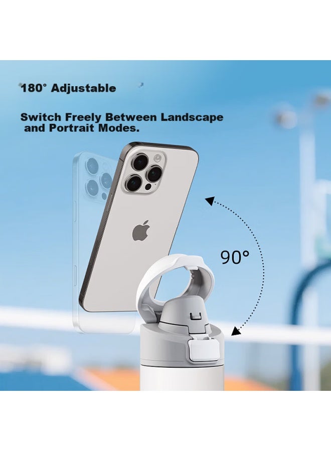 Simita Magnetic Insulation Cup 316 Stainless Steel Thermos Vacuum Flask Phone Holder Sports Fitness Outdoor Car Cup - Image 2