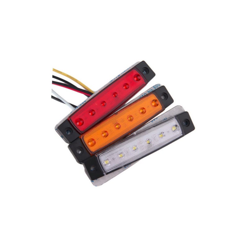 قطعتان من مجموعة أضواء الذيل LED الحمراء، ضوء الفرامل، إشارة الانعطاف، ضوء العلامة، شريط الضوء للمقطورة، سهلة التركيب - Image 4