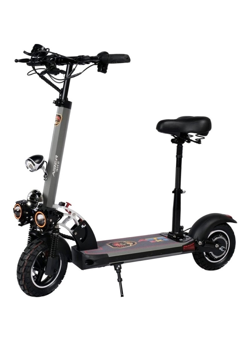 Aster E10 High Powered Electric Bike for Efficient Commuting Grey - Image 1