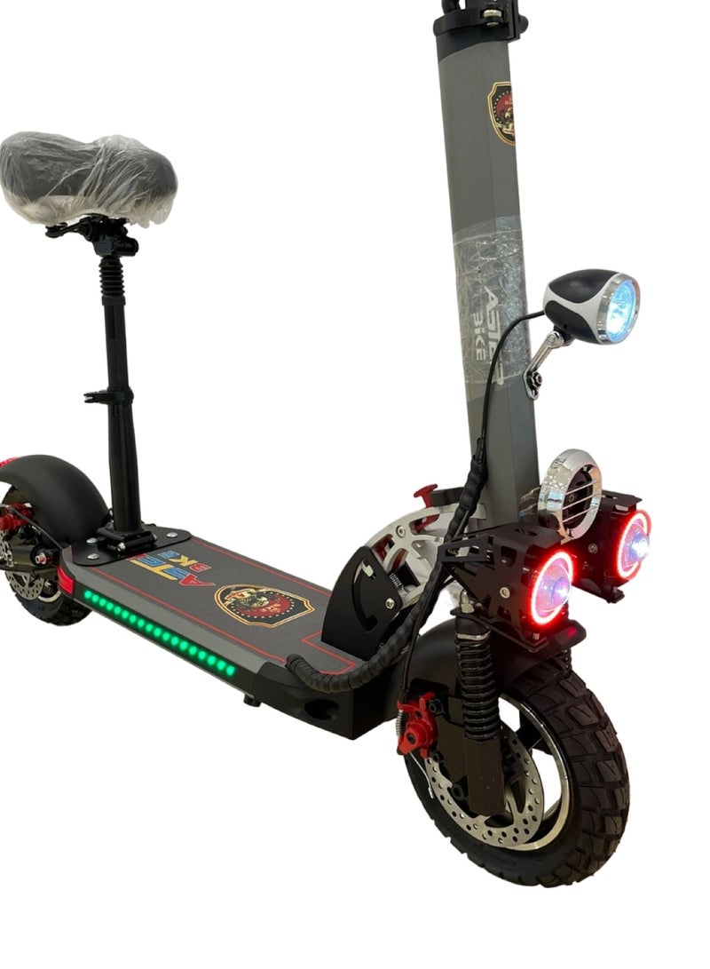 Aster E10 High Powered Electric Bike for Efficient Commuting Grey - Image 4