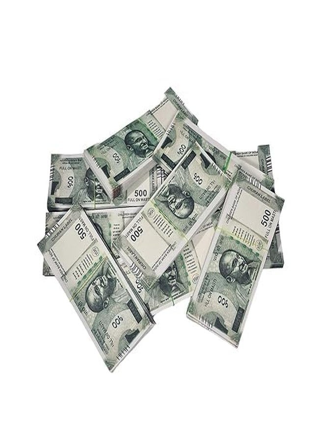 Laserbot Currency (Number 100 X 1 = 100 Each) for Kids Denomination Learning Money (ONLY 500 NAKLI Note) Artificial Playing Currency, Learn Money Skills- Multi Color (100) - Image 4