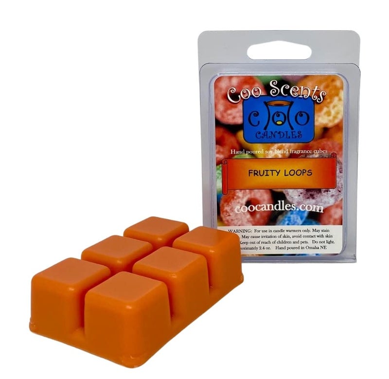 Coo Candles 3 Pack Soy Blend Wickless Candle Bar Wax Melt Bars - Fruity Loops (Scented) - Image 2