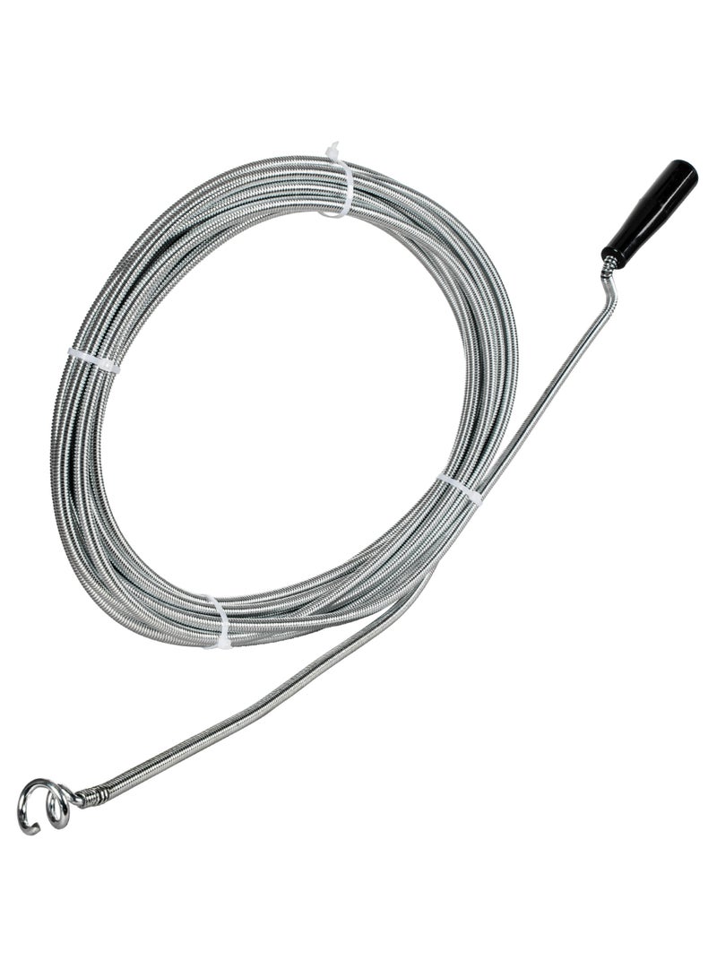 KSEIBI Drain Cleaner, 10Mx9.0MM Steel Drain Cleaner, Snake Drain Clog Remover Tool for Sewers, Kitchens,  Bathrooms, Sink Bath Tub, Clogged Drains and Dredge Pipe, Bendable Drain Cleaner. - Image 1