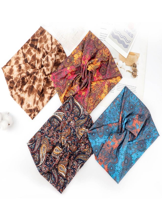 DRESHOW 6 Pack Extra Wide Headbands for Women Large Turban Headband Boho Head Wrap Elastic Hairbands Hair Twisted Knot Hair Accessories - Image 5