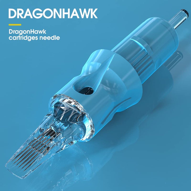 Dragonhawk Tattoo Cartridges Needles for Studio Artists, Disposable Standard Tattoo Needles Kit by Dragonhawklabs, 50Pcs Mixed Sizes 1003RL, 1005RL, 1007RL, 1009RL, 1011RL - Image 3