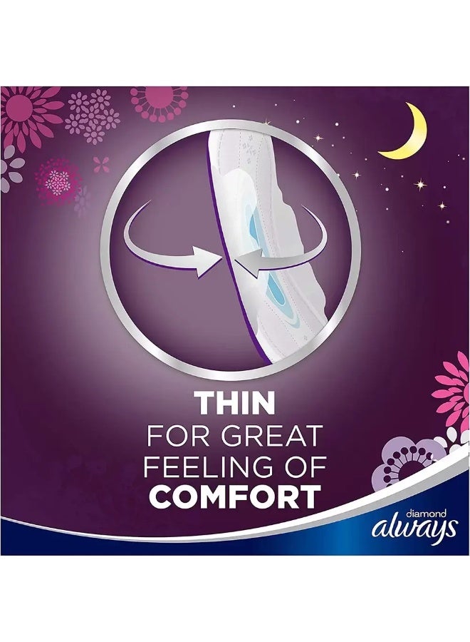 Always All in one Ultra Thin Night Sanitary Pads with Wings- Pack of 6 Pcs - Image 4