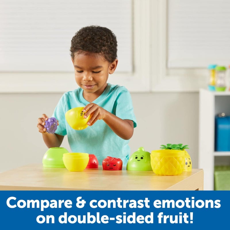 Learning Resources Big Feelings Nesting Fruit Friends - Social Emotional Toys for Toddlers, 9 Pieces, Ages 18+ Months - Image 3