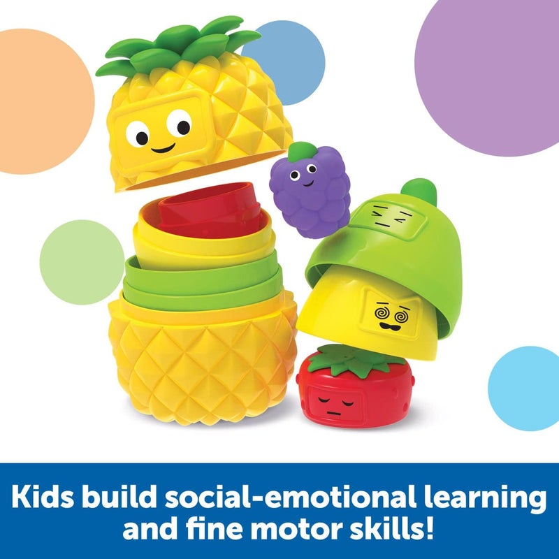 Learning Resources Big Feelings Nesting Fruit Friends - Social Emotional Toys for Toddlers, 9 Pieces, Ages 18+ Months - Image 2