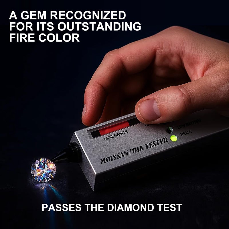 VOJO 3-Pairs G23 Titanium Moissanite Stud Earrings, Hypoallergenic Earrings for Women & Men (White Gold) - Image 3