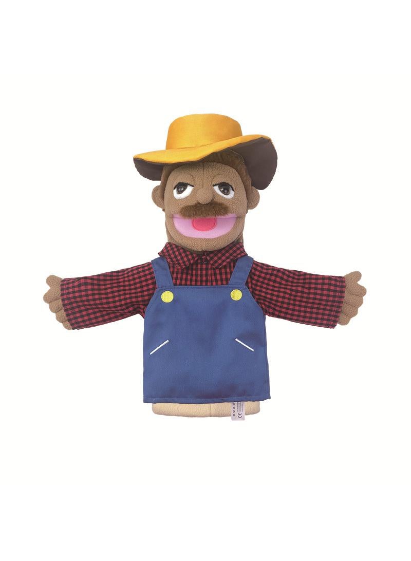 general 1 Pcs Farmer Occupation Professional Figurine Role Playing Parent-Child Interaction Toy Family Companionship Plush Doll Figurine Toy Hand Puppet - Image 1