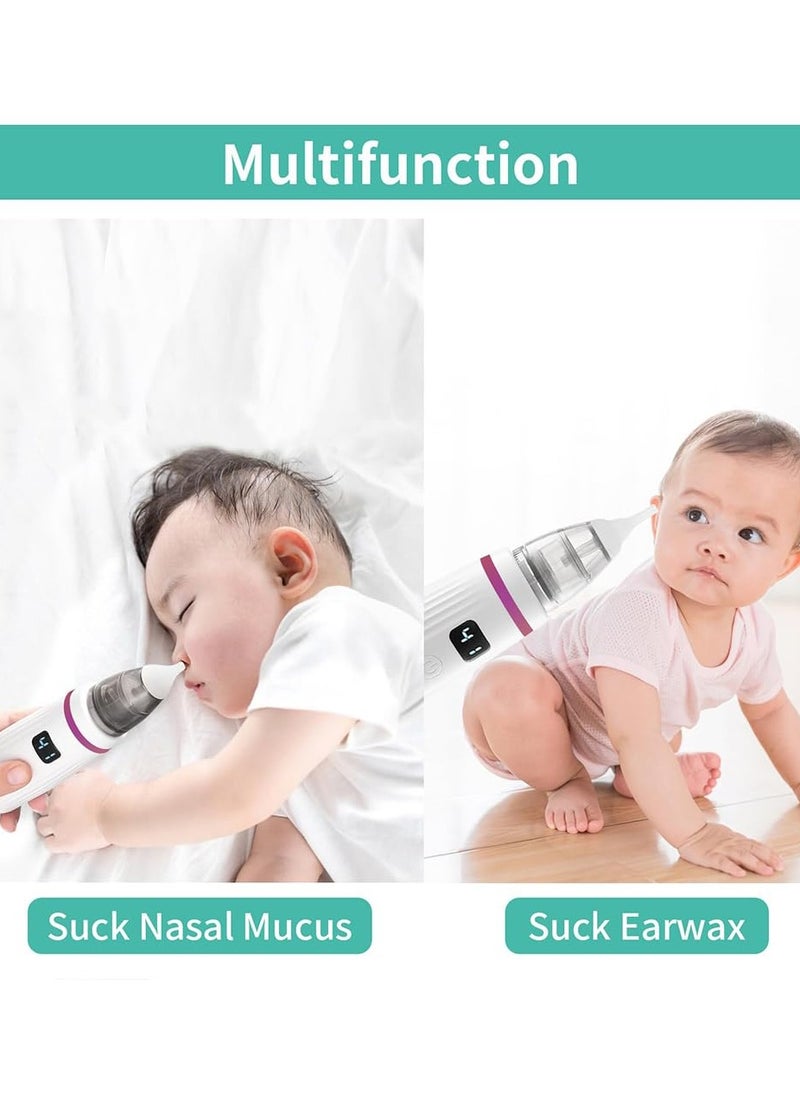 Electric Nasal Aspirator, Rechargeable Nose Sucker , Booger Sucker for Baby with 3 Silicone Heads & 5-Gear Adjustable Suction for Newborns, Toddlers, Infant - pzsku/Z94A466992FA999760C2FZ/45/_/1700458886/3d73a4d2-20af-4fb6-97a6-cad74be681fc