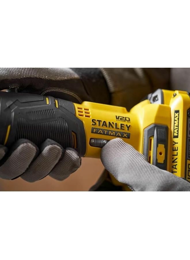 ستانلي أداة متعددة الاستخدامات متذبذبة لاسلكية Fatmax V20 18V 1800Rpm باللونين الأصفر والأسود - Image 5