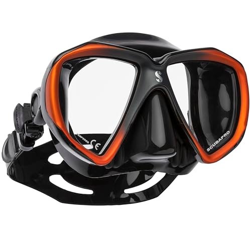 SCUBAPRO Spectra Scuba Mask with Ultra Clear Dual Lens and EZ Equalize Nose Pocket for Diving BlackBronze - Image 3
