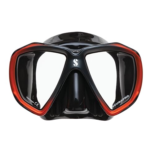 SCUBAPRO Spectra Scuba Mask with Ultra Clear Dual Lens and EZ Equalize Nose Pocket for Diving BlackBronze - Image 1