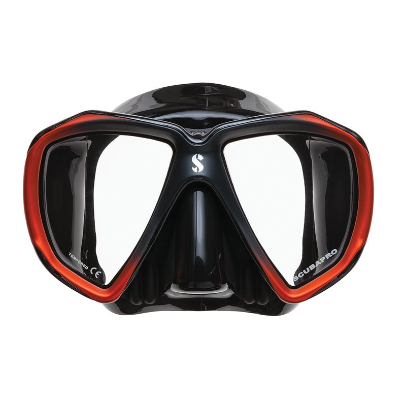 SCUBAPRO Spectra Scuba Mask with Ultra Clear Dual Lens and EZ Equalize Nose Pocket for Diving BlackBronze - Image 2