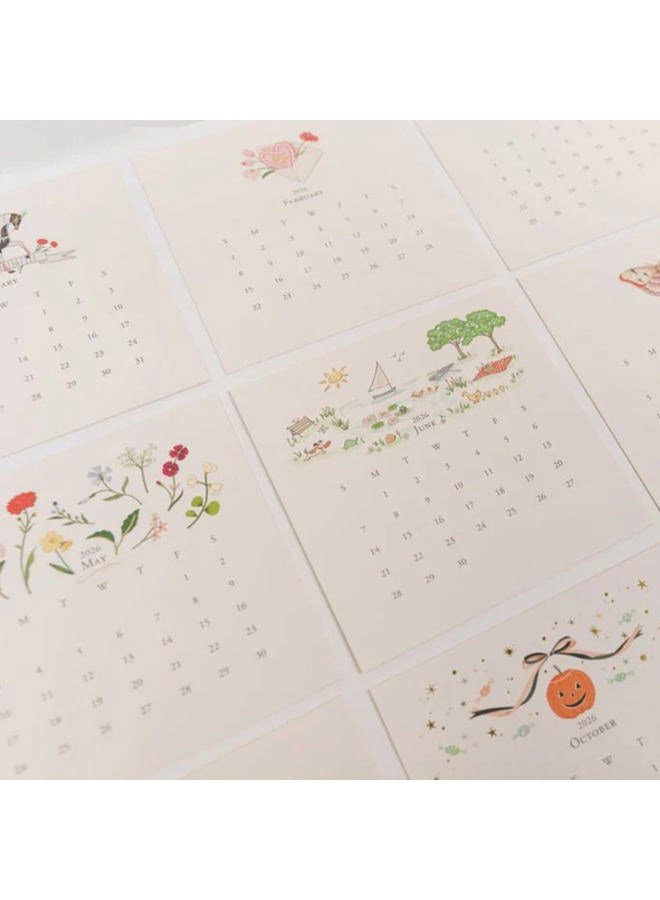 Karen Adams 2026 Desk Calendar Classic Refill Supplement - Image 3