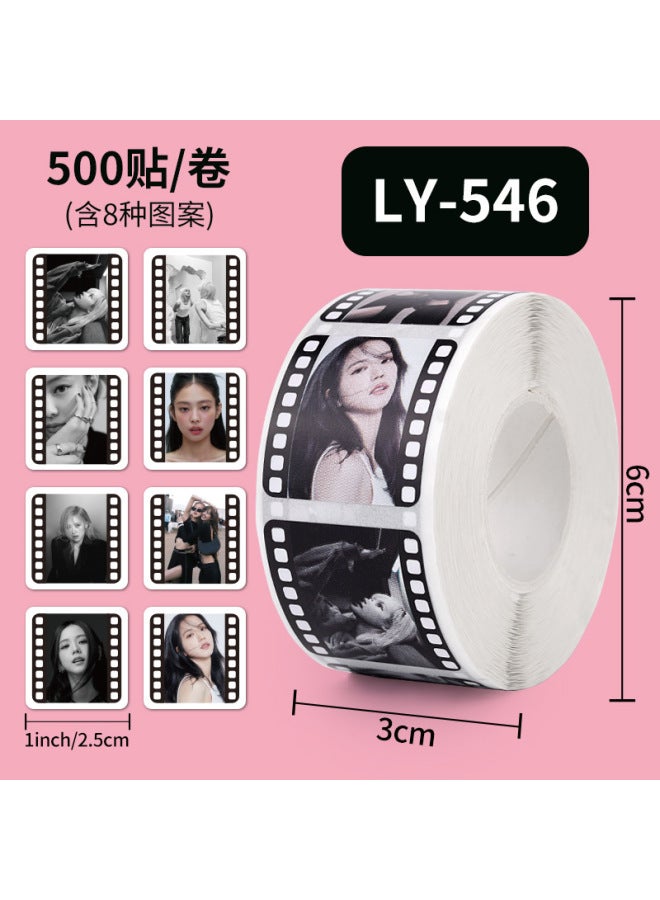 Liyuan Blackpink Sticker Idol Peripheral Expression Bag Sticker Sticker Sticker Roll Sticker - Image 1