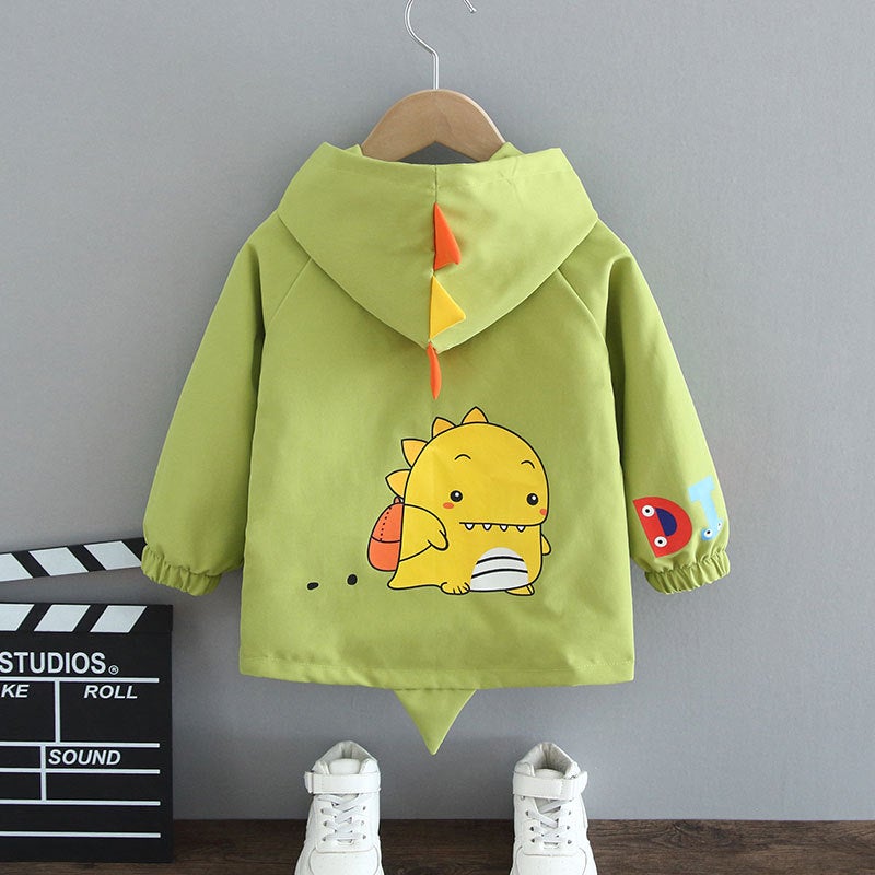 Girls' Jacket 2025 Sports Children'S Clothing Kids' Jacket For Young Children Hooded Windbreaker Style Trendy For Girls - Image 1