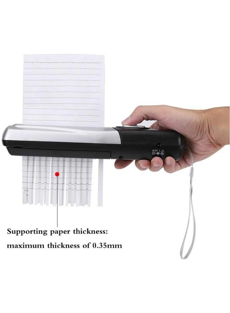 NANAO Portable Shredder, USB/Battery Operated Mini Handheld Paper Shredder, 2L Mini Paper Cutter for Office - Image 3