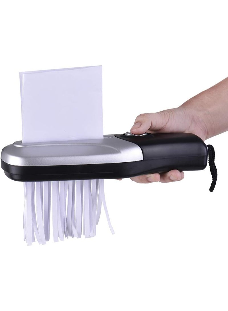 NANAO Portable Shredder, USB/Battery Operated Mini Handheld Paper Shredder, 2L Mini Paper Cutter for Office - Image 1