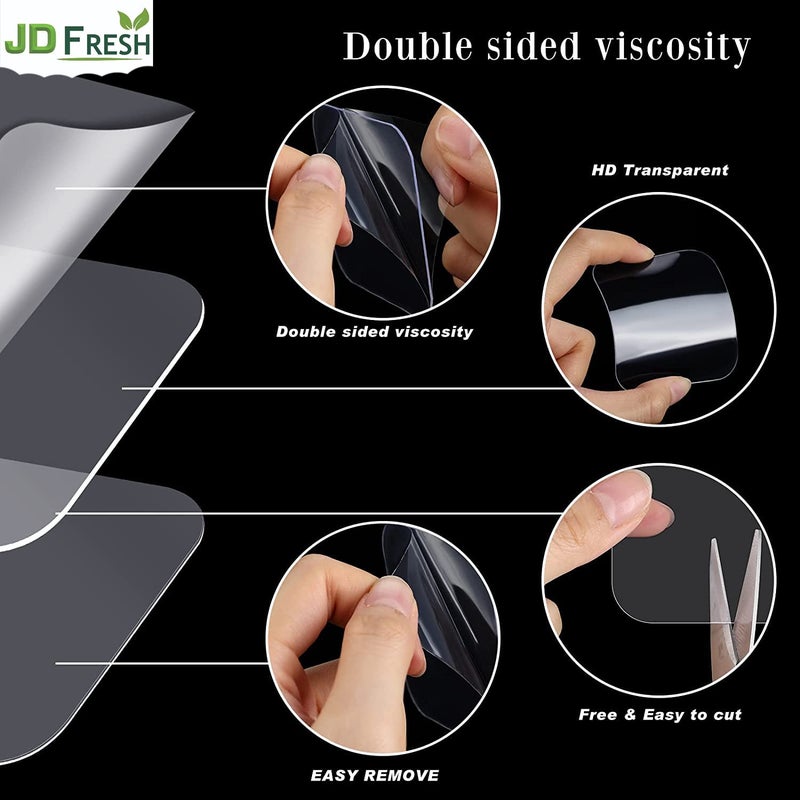 JD FRESH JD FRESH 6 Pcs Self Adhesive Tape Double Sided tape Heavy Duty tape for wall Strong Double sided tape for wall hanging in Kitchen Office Wall Car Grip tape Stickers for Home Pack of 6 Pcs  - Image 4