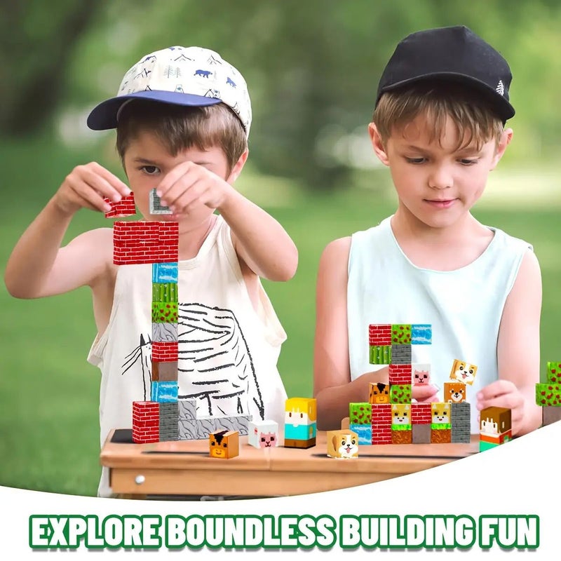 120pcs Magnetic Building Block Animal Forest Set Educational Birthday Gift for Kids Age 3 Plus - Image 3