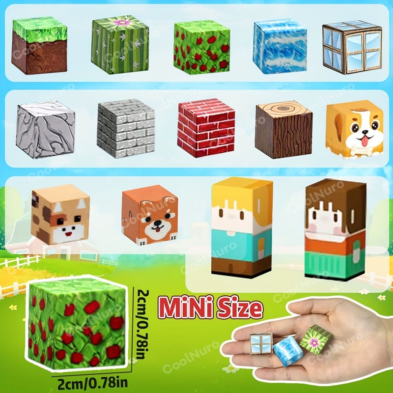 120pcs Magnetic Building Block Animal Forest Set Educational Birthday Gift for Kids Age 3 Plus - Image 2