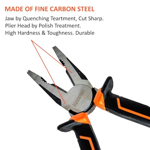 Harden 6" Multi-Functional Professional Combination Plier Carbon Steel with Anti Slip Handle - 560176 - Image 4