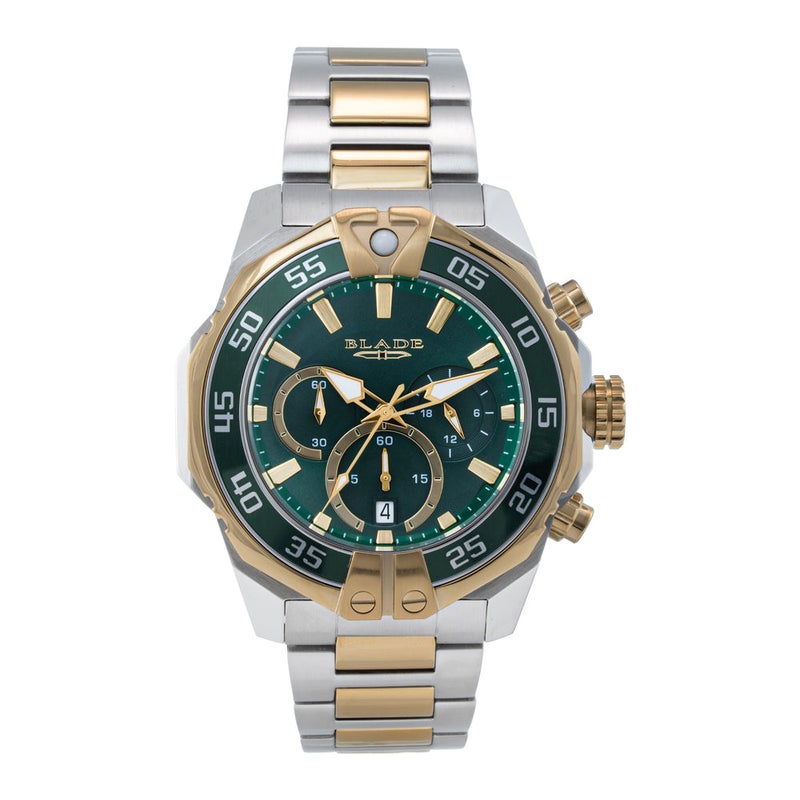 BLADE Patriot Power 3687G2TET SS Case & Band Chronograph Men's Watch - Image 1